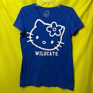 Sanrio Hello Kitty Wildcats Tee UK University of Kentucky L Blue